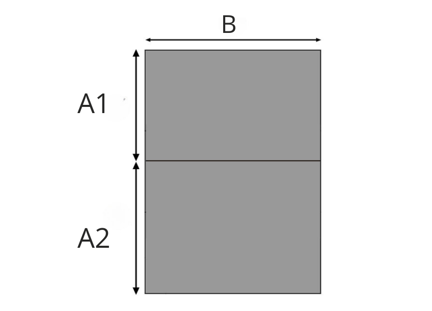 Matelas 2 pièces (1 pli)